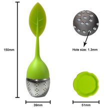 Load image into Gallery viewer, Silicone Leaf Tea Infuser