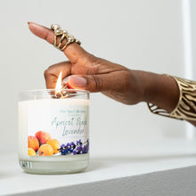 Load image into Gallery viewer, Apricot Peach Lavender Soy Wax Candle

