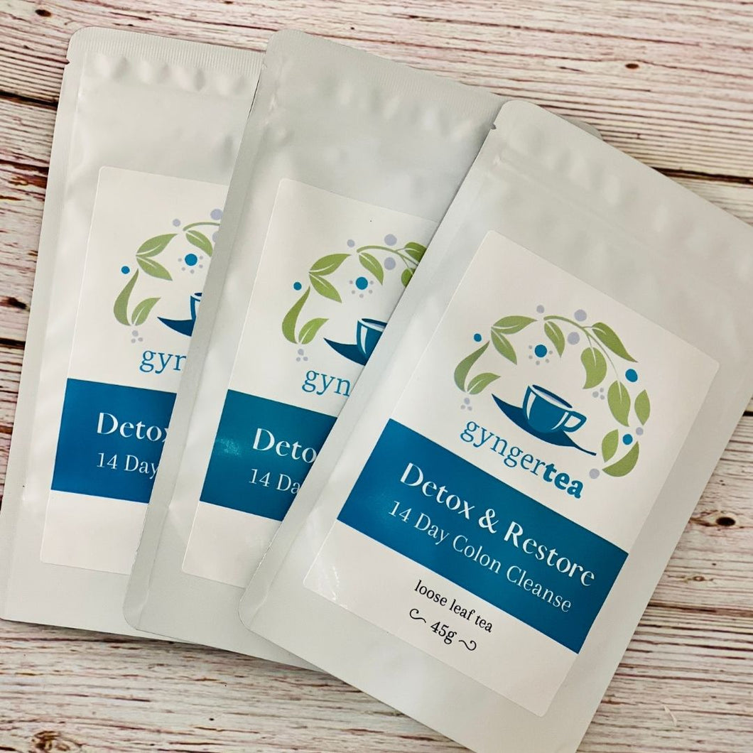 Detox & Restore (14 Day Colon Cleanse) -- Gynger Black Collection