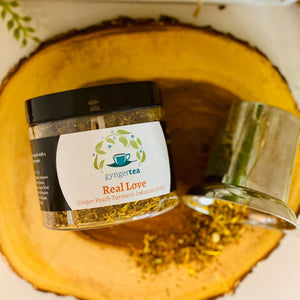 Real Love Ginger Peach Turmeric Infusion Herbal